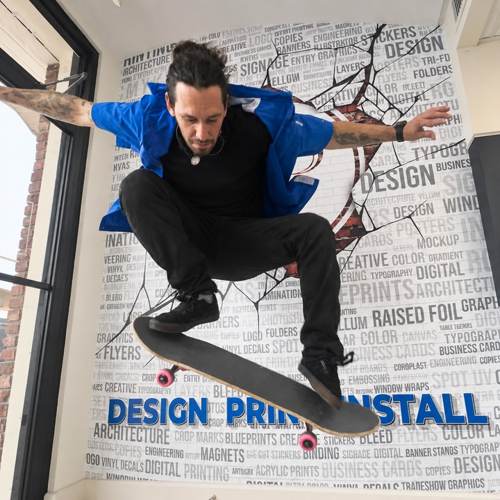 Anddy having fun at Sykes Printing